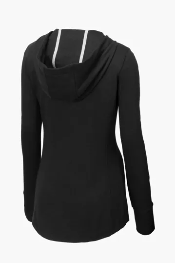 Sport-Tek Women's PosiCharge Tri-Blend Wicking Fleece Hooded Pullover — view 6