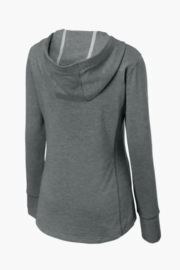 Sport-Tek Women's PosiCharge Tri-Blend Wicking Fleece Hooded Pullover — view 7