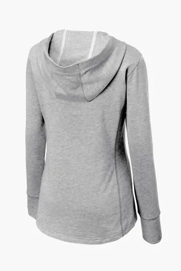 Sport-Tek Women's PosiCharge Tri-Blend Wicking Fleece Hooded Pullover — view 8