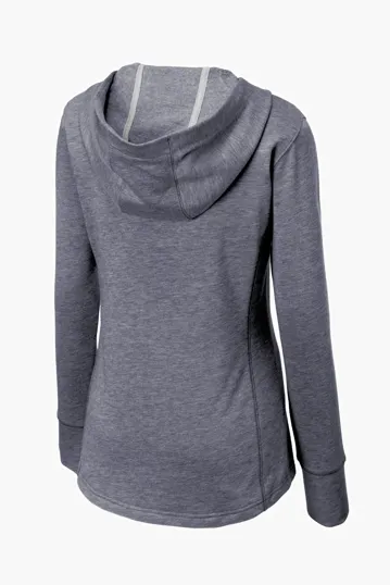 Sport-Tek Women's PosiCharge Tri-Blend Wicking Fleece Hooded Pullover — view 9