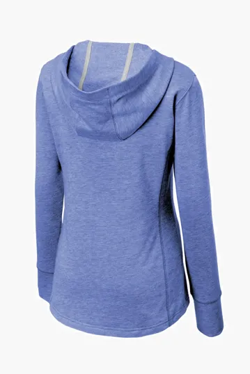 Sport-Tek Women's PosiCharge Tri-Blend Wicking Fleece Hooded Pullover — view 10
