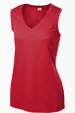 Sport-Tek Women's Sleeveless PosiCharge Competitor V-Neck Tee — view 5