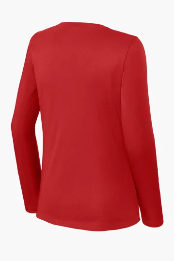 Sport-Tek Women's Long Sleeve PosiCharge Competitor V-Neck Tee — view 25