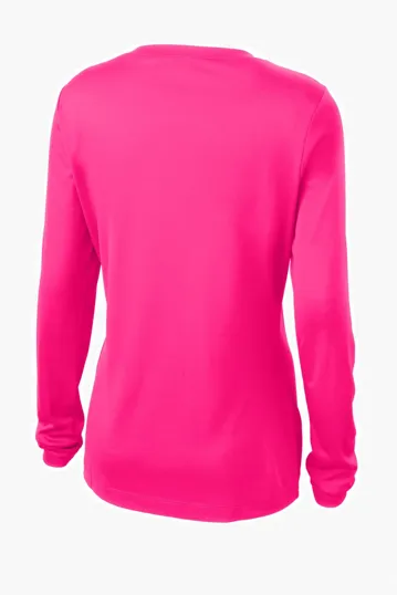 Sport-Tek Women's Long Sleeve PosiCharge Competitor V-Neck Tee — view 31