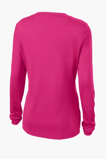 Sport-Tek Women's Long Sleeve PosiCharge Competitor V-Neck Tee — view 32