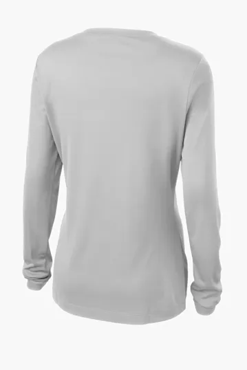 Sport-Tek Women's Long Sleeve PosiCharge Competitor V-Neck Tee — view 35