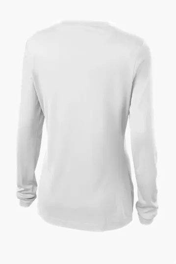 Sport-Tek Women's Long Sleeve PosiCharge Competitor V-Neck Tee — view 39