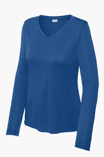Sport-Tek Women's Long Sleeve PosiCharge Competitor V-Neck Tee — view 15