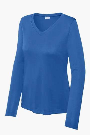 Sport-Tek Women's Long Sleeve PosiCharge Competitor V-Neck Tee — view 19