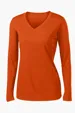 Sport-Tek Women's Long Sleeve PosiCharge Competitor V-Neck Tee — view 5