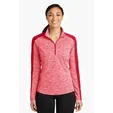 Sport-Tek Women's PosiCharge Electric Heather Colorblock 1/4-Zip Pullover