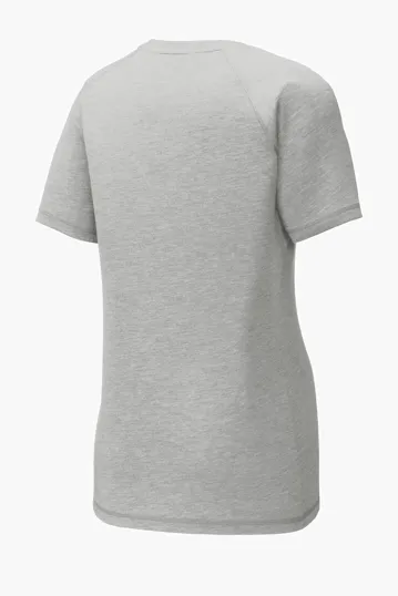 Sport-Tek Women's PosiCharge Tri-Blend Wicking Scoop Neck Raglan Tee — view 9