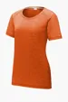 Sport-Tek Women's PosiCharge Tri-Blend Wicking Scoop Neck Raglan Tee — view 2