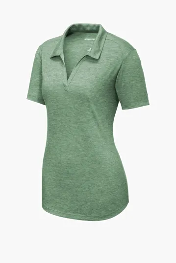 Sport-Tek Women's PosiCharge Tri-Blend Wicking Polo — view 3