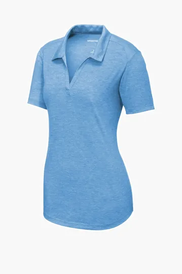 Sport-Tek Women's PosiCharge Tri-Blend Wicking Polo — view 5