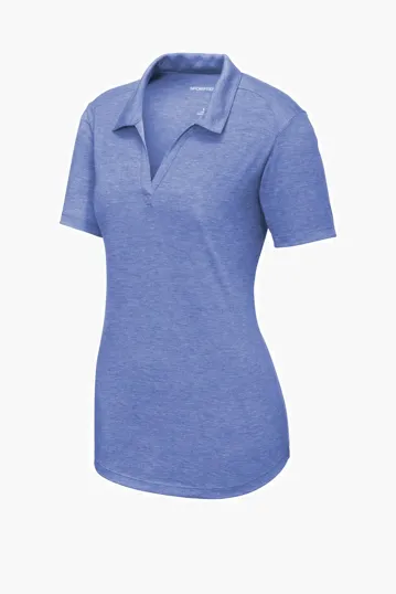 Sport-Tek Women's PosiCharge Tri-Blend Wicking Polo — view 7