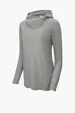 Sport-Tek Women's PosiCharge Tri-Blend Wicking Long Sleeve Hoodie — view 2