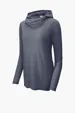 Sport-Tek Women's PosiCharge Tri-Blend Wicking Long Sleeve Hoodie — view 3