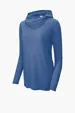 Sport-Tek Women's PosiCharge Tri-Blend Wicking Long Sleeve Hoodie — view 4