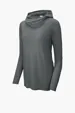 Sport-Tek Women's PosiCharge Tri-Blend Wicking Long Sleeve Hoodie — view 9