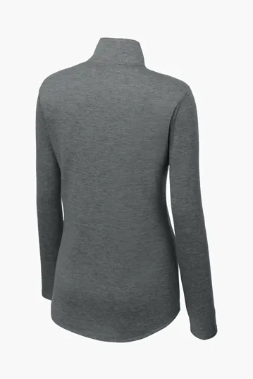 Sport-Tek Women's PosiCharge Tri-Blend Wicking 1/4-Zip Pullover — view 8