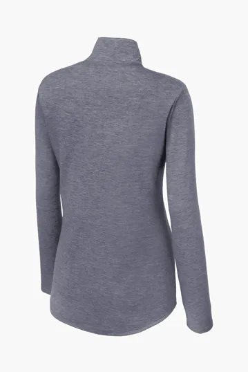 Sport-Tek Women's PosiCharge Tri-Blend Wicking 1/4-Zip Pullover — view 11