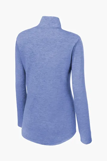 Sport-Tek Women's PosiCharge Tri-Blend Wicking 1/4-Zip Pullover — view 12