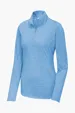 Sport-Tek Women's PosiCharge Tri-Blend Wicking 1/4-Zip Pullover — view 4