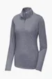 Sport-Tek Women's PosiCharge Tri-Blend Wicking 1/4-Zip Pullover — view 5