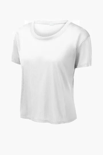 Sport-Tek Women's PosiCharge Draft Crop Tee — view 7