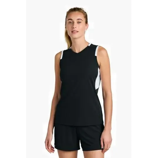 Sport-Tek Women's Club Sleeveless V-Neck