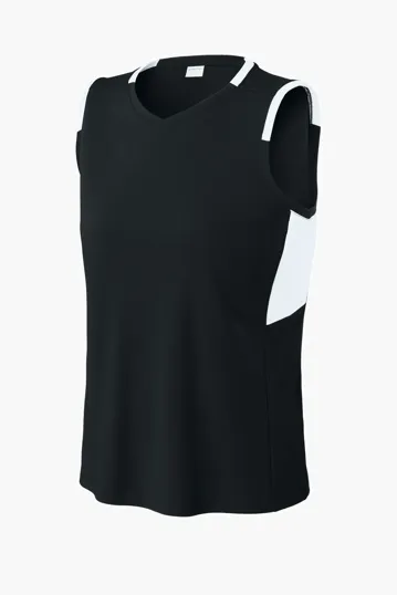 Sport-Tek Women's Club Sleeveless V-Neck — view 2