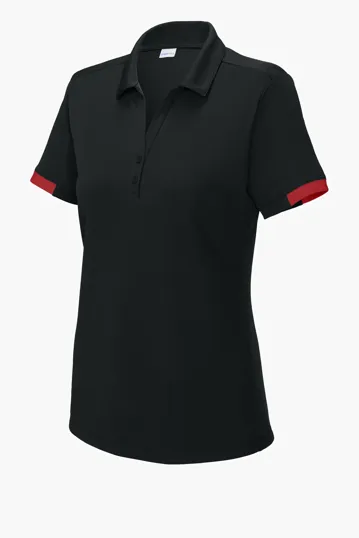 Sport-Tek Women's Club Colorblock Polo — view 2
