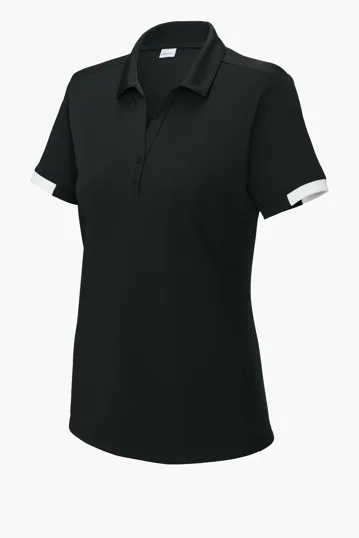 Sport-Tek Women's Club Colorblock Polo — view 3