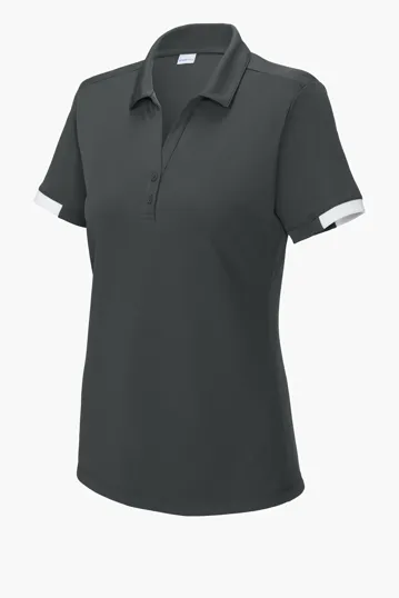 Sport-Tek Women's Club Colorblock Polo — view 6
