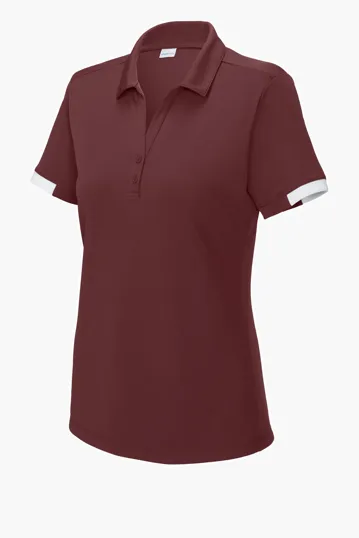 Sport-Tek Women's Club Colorblock Polo — view 7