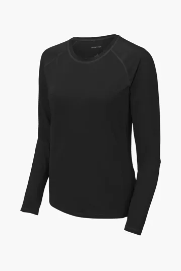 Sport-Tek Women's Long Sleeve Rashguard Tee — view 2