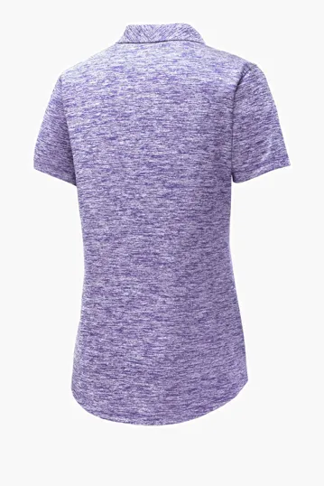 Sport-Tek Women's PosiCharge Electric Heather Polo — view 13