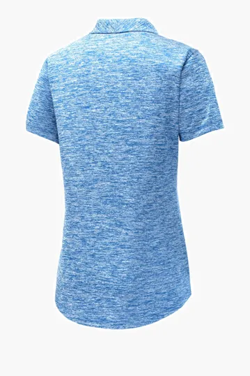 Sport-Tek Women's PosiCharge Electric Heather Polo — view 16