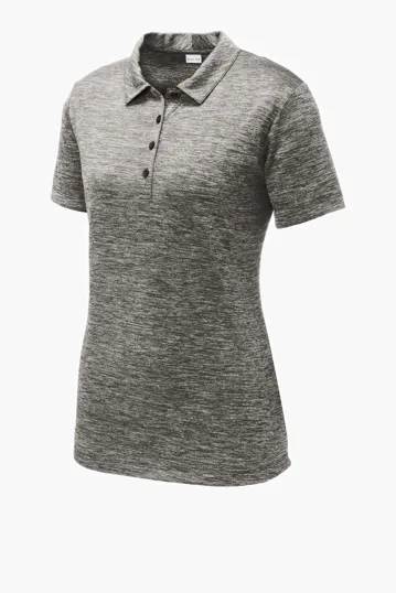 Sport-Tek Women's PosiCharge Electric Heather Polo — view 2