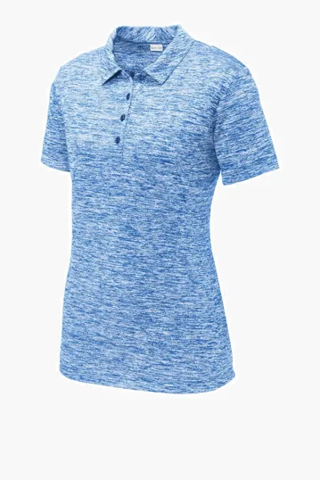 Sport-Tek Women's PosiCharge Electric Heather Polo — view 8