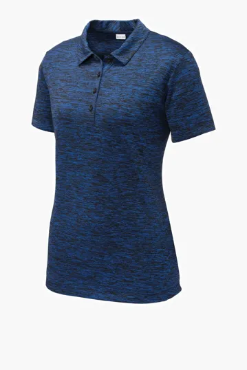 Sport-Tek Women's PosiCharge Electric Heather Polo — view 17