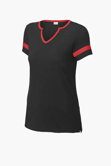 Sport-Tek Women's Halftime Notch Neck Tee — view 2