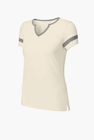 Sport-Tek Women's Halftime Notch Neck Tee — view 3