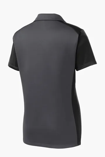 Sport-Tek Women's Colorblock Micropique Sport-Wick Polo — view 10