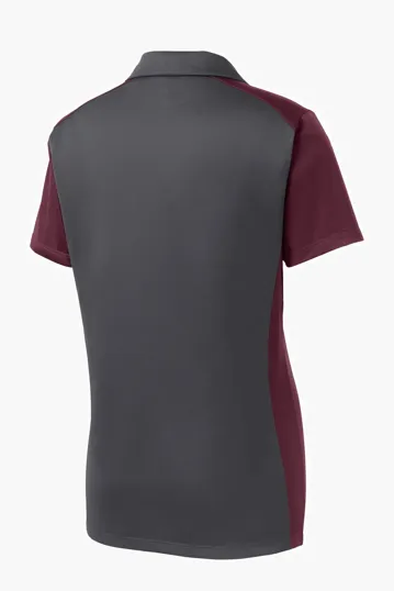 Sport-Tek Women's Colorblock Micropique Sport-Wick Polo — view 12