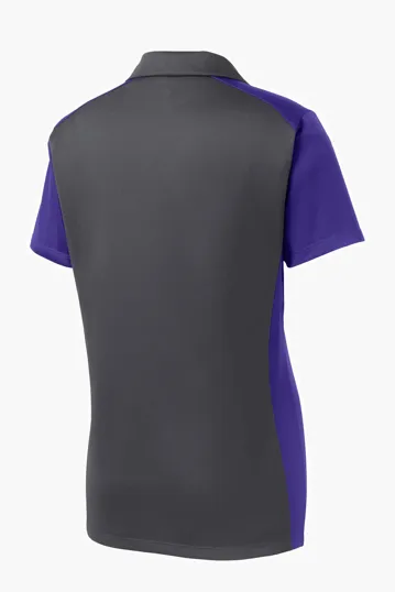 Sport-Tek Women's Colorblock Micropique Sport-Wick Polo — view 14