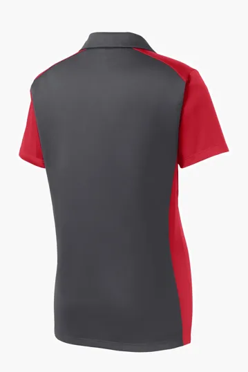 Sport-Tek Women's Colorblock Micropique Sport-Wick Polo — view 16