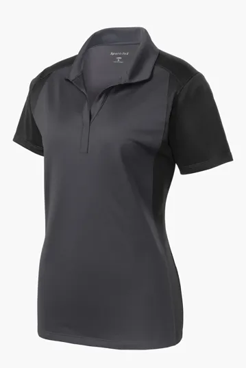 Sport-Tek Women's Colorblock Micropique Sport-Wick Polo — view 2