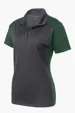 Sport-Tek Women's Colorblock Micropique Sport-Wick Polo — view 3